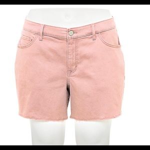 NWT Frayed-Hem Lavender Jean Short